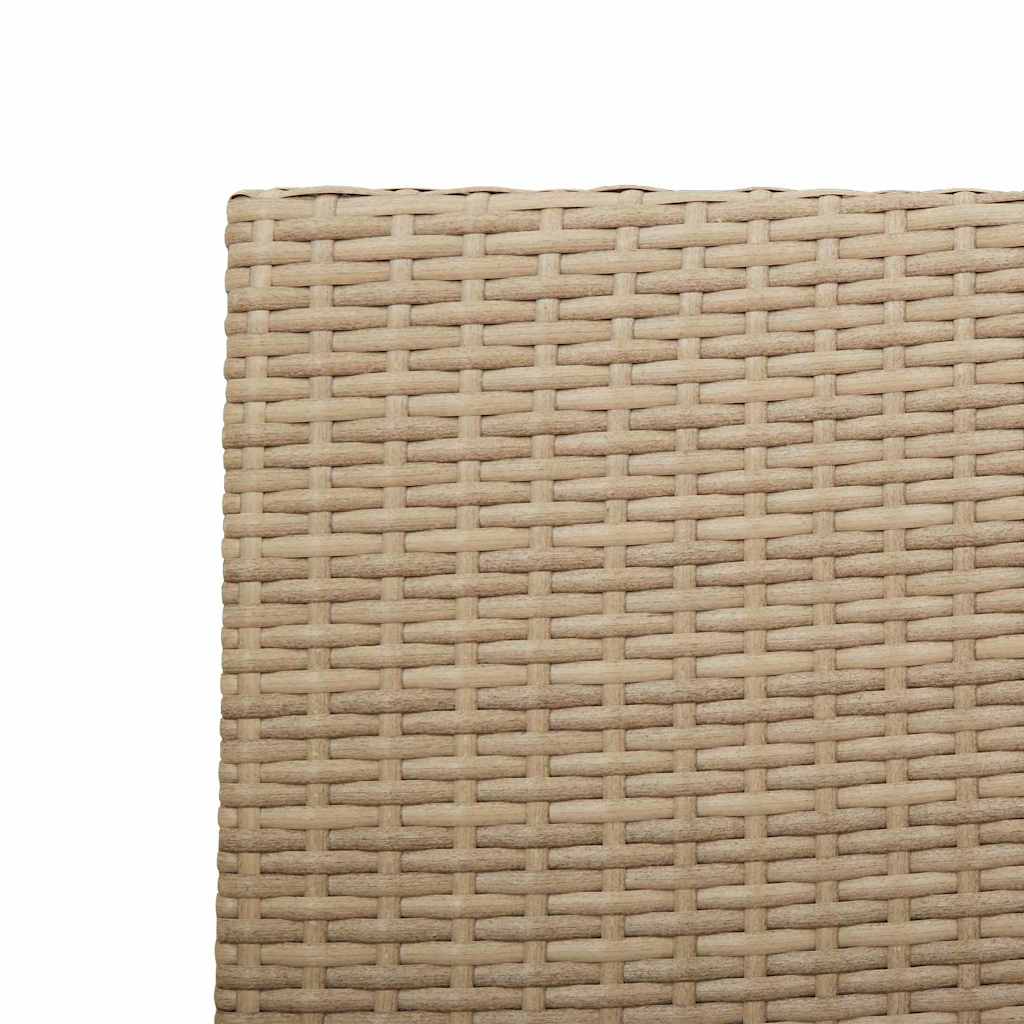 Garten Stapelstühle 2 pcs Creme, Braun